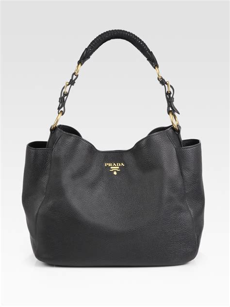 prada vitello daino pocket hobo|Prada hobo bag vintage.